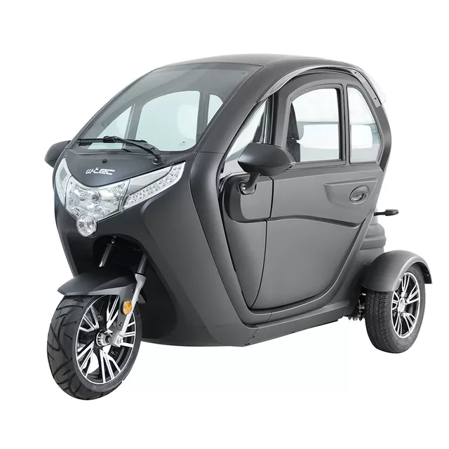 Elektrická tříkolka se střechou W-TEC Tukago • 45km/h • až 50km dojezd • s řidičákem - modrá - černá
