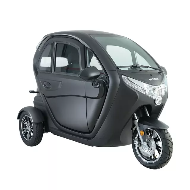 Elektrická tříkolka se střechou W-TEC Tukago • 45km/h • až 50km dojezd • s řidičákem - modrá