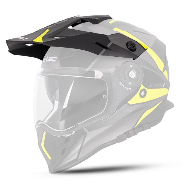 Náhradní kšilt k helmě W-TEC Valso - černá-fluo - černá-fluo