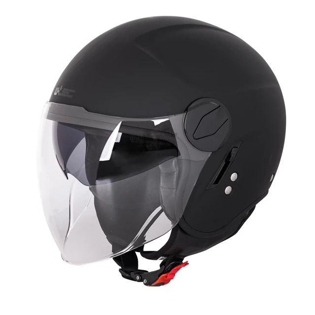 Přilba na skútr W-TEC Vernante - Glossy White - Black Matt