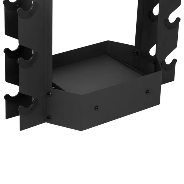 Stojan na činky inSPORTline RK3020, 8 pozic + 2 police