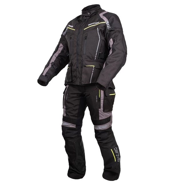 Dámská touringová moto bunda W-TEC Smackton Lady - šedo-oranžová