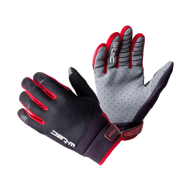 Dětské motokrosové rukavice W-TEC Matosinos Kids - Black - Black/Red