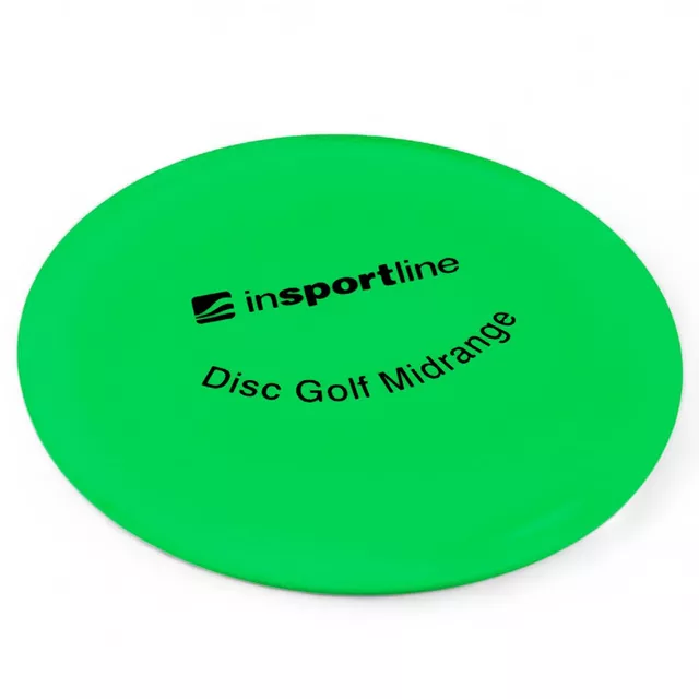 Létající talíř na discgolf inSPORTline Midrange - růžová - zelená