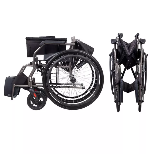 Mechanický skládací invalidní vozík inSPORTline Jakesully odlehčený • 13kg • do 100kg