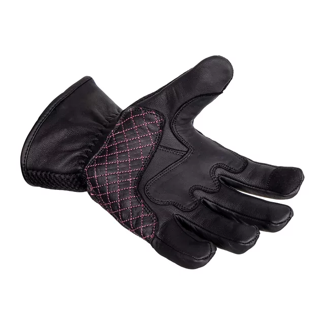 Dámské moto rukavice W-TEC Ladonna - 2.jakost - černo-růžová