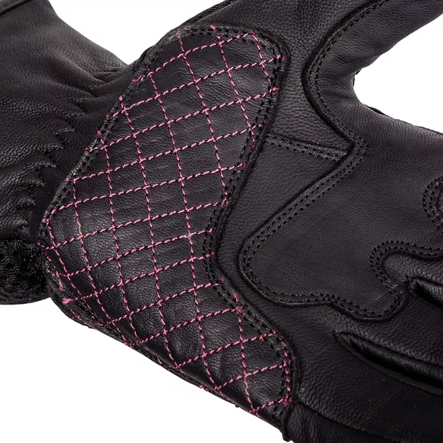 Dámské moto rukavice W-TEC Ladonna - 2.jakost - černo-růžová