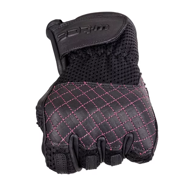Dámské moto rukavice W-TEC Ladonna - 2.jakost - černo-růžová