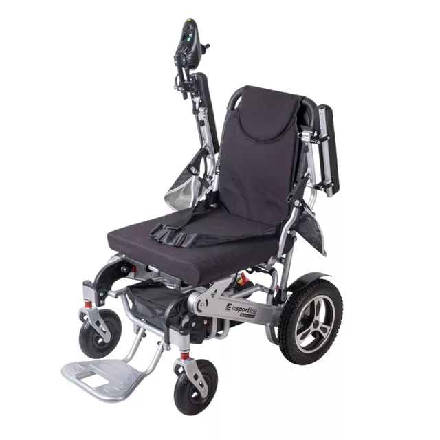 Elektrický invalidní vozík inSPORTline Hawkie Basic II • 500W • 27,75kg • do 130kg • až 24km dojezd - zelená