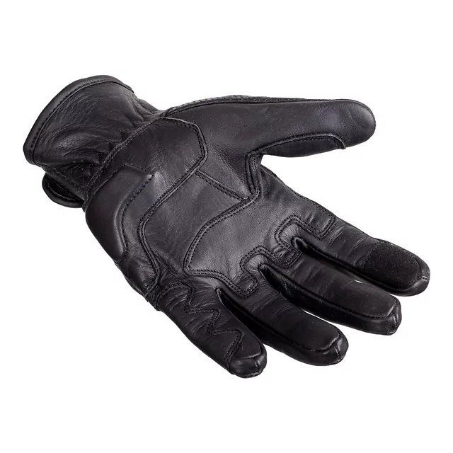 Kožené moto rukavice W-TEC Clascado - černá