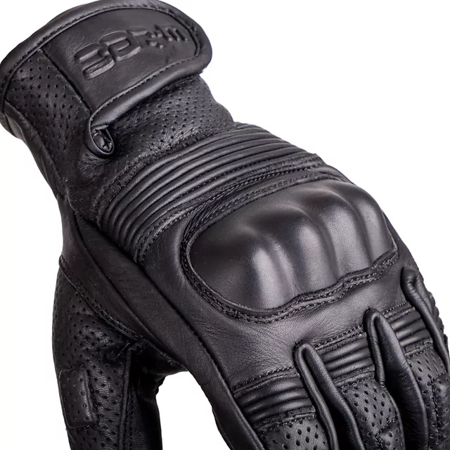 Kožené moto rukavice W-TEC Clascado - černá