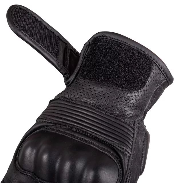 Kožené moto rukavice W-TEC Clascado - černá