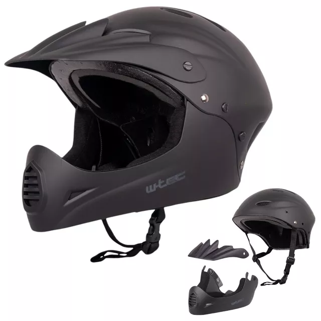 Downhill přilba W-TEC Campanero Matt Black