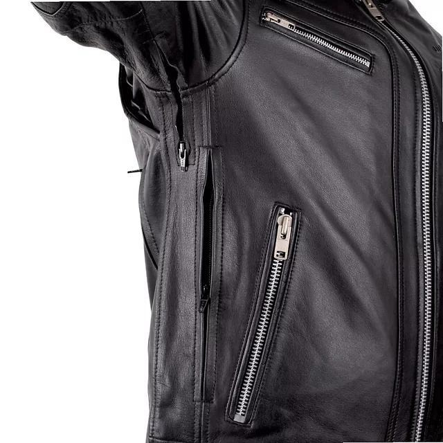Kožená moto bunda W-TEC Murayo - černá
