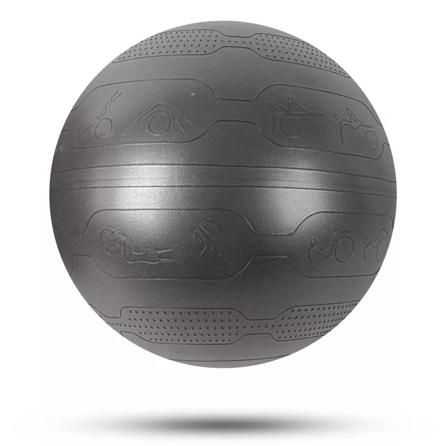 Gymnastický míč inSPORTline Stretch Ball 55 cm - černá - černá