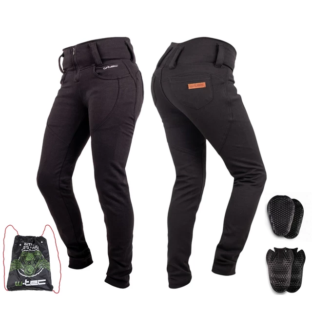 Dámské moto legíny W-TEC Wombutta - černá - černá