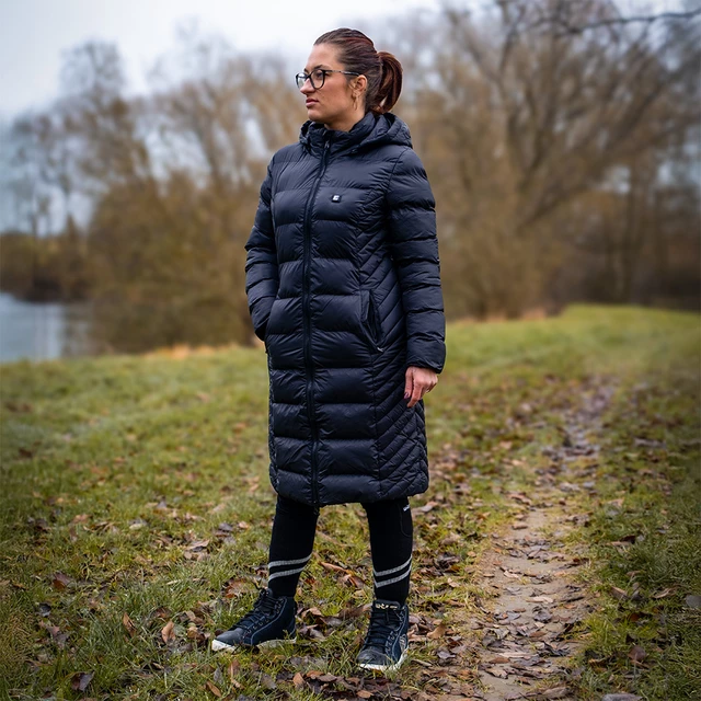 Dámská vyhřívaná bunda inSPORTline WARMatera - černá