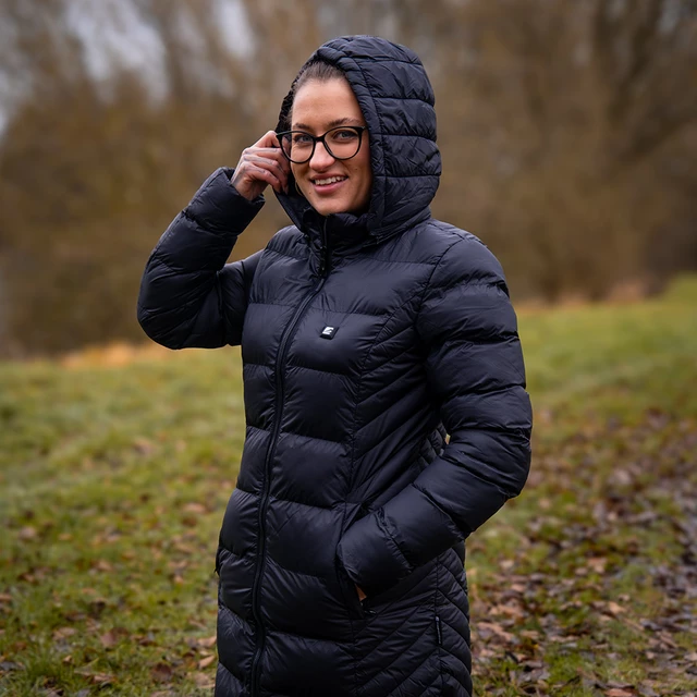Dámská vyhřívaná bunda inSPORTline WARMatera - černá