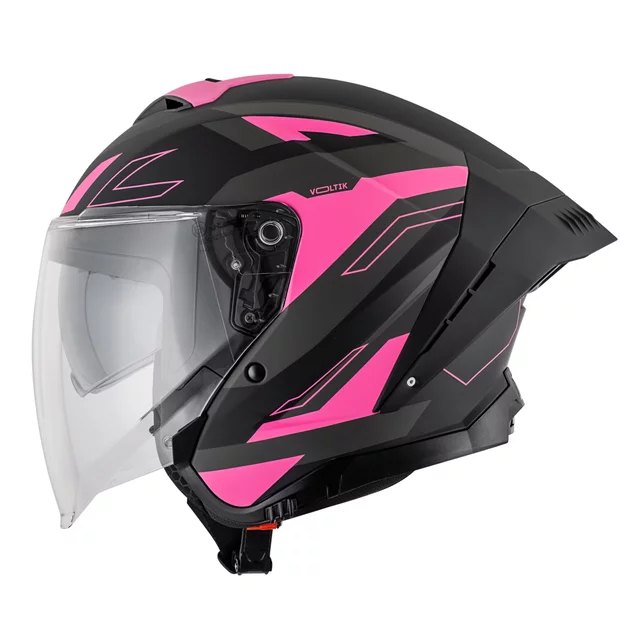 Moto přilba W-TEC Voltik Shockrose - růžová