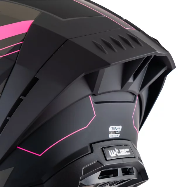 Moto přilba W-TEC Voltik Shockrose - růžová