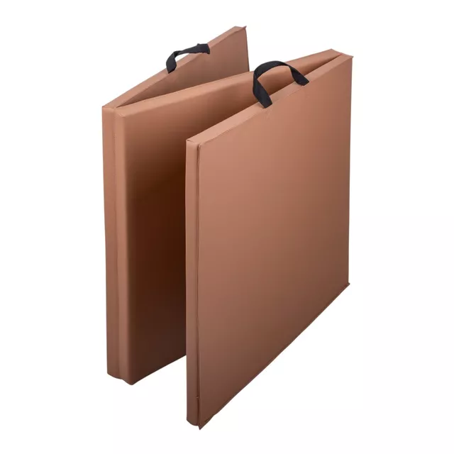 Skládací gymnastická žíněnka inSPORTline Trifold 195x90x5 cm - černá