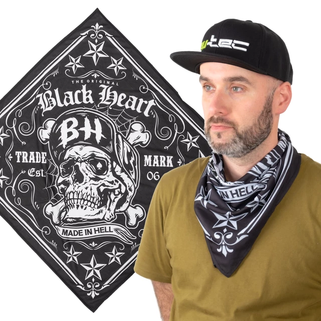 Šátek W-TEC Black Heart Bandest - Starter - Bones