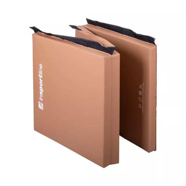 Skládací gymnastická žíněnka inSPORTline Trifold 180x60x5 cm - černá