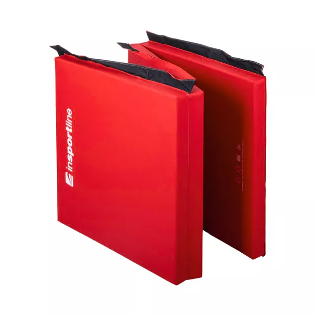 Skládací gymnastická žíněnka inSPORTline Trifold 180x60x5 cm - černá