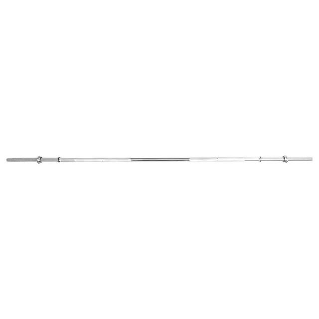 Vzpěračská tyč inSPORTline Welenorty 220cm/30mm • rovná • se závitem a objímkami