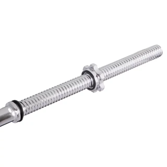 Vzpěračská tyč inSPORTline Welenorty 220cm/30mm • rovná • se závitem a objímkami