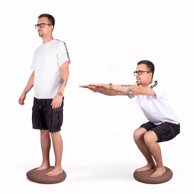 Balanční podložka inSPORTline Bumy BC450 - mocha mousse