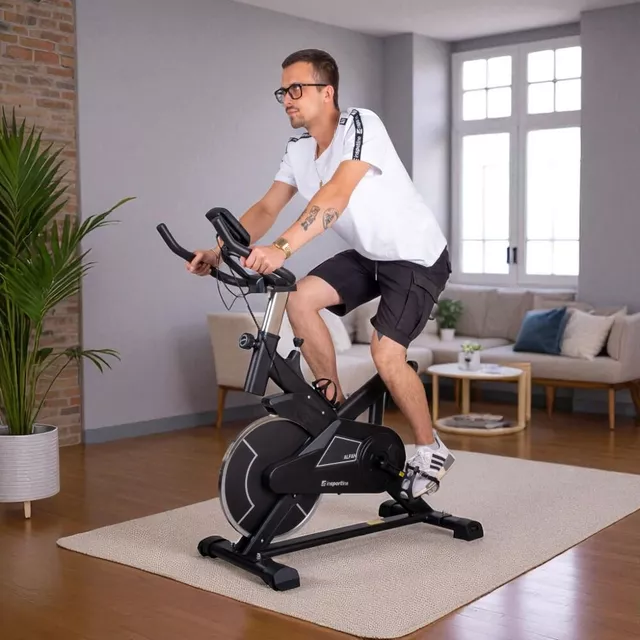 Cyklotrenažér inSPORTline Alfan - černo-červená