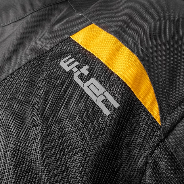 Pánská letní moto bunda W-TEC Tosheck - černo-žlutá