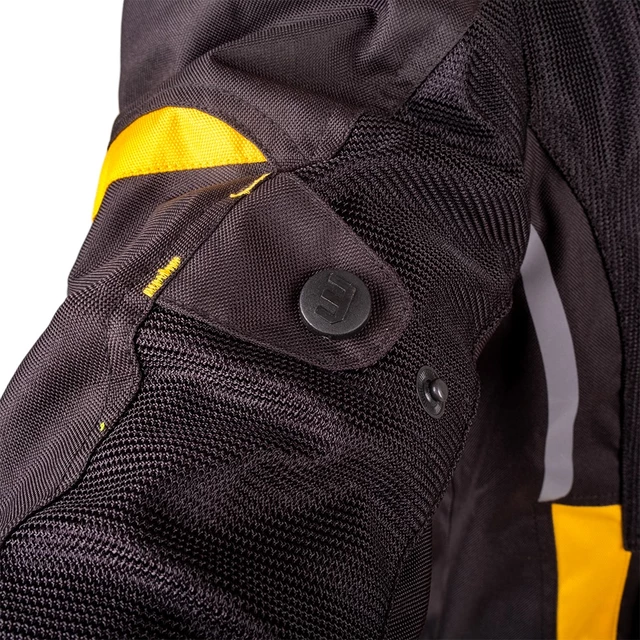 Pánská letní moto bunda W-TEC Tosheck - černo-žlutá