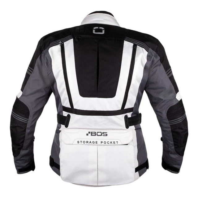 Pánská touringová moto bunda BOS Maximum - Gray