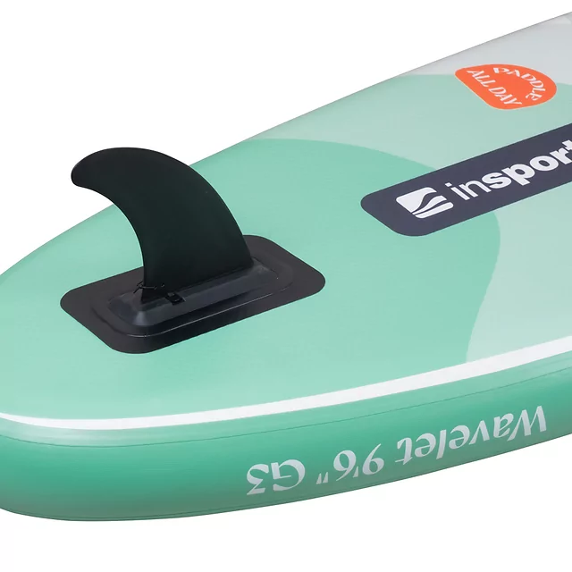 Paddleboard s příslušenstvím inSPORTline Wavelet 9'6" • 260l • do 80kg - zelená