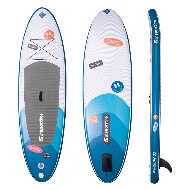 Paddleboard s příslušenstvím inSPORTline Wavelet 9'6" • 260l • do 80kg - zelená