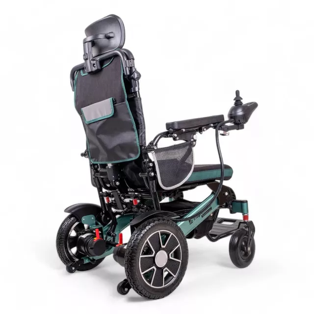 Elektrický invalidní vozík inSPORTline Hawkie Evo II s polohovatelným opěradlem • 700W • 30,55kg • do 130kg • až 24km dojezd