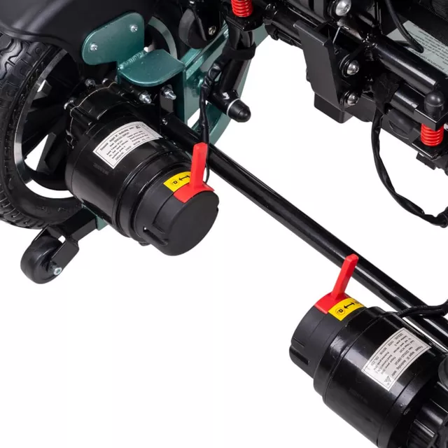 Elektrický invalidní vozík inSPORTline Hawkie Evo II s polohovatelným opěradlem • 700W • 30,55kg • do 130kg • až 24km dojezd
