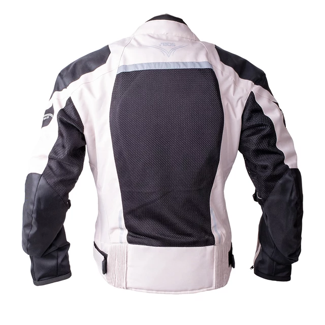 Dámská letní textilní moto bunda BOS Aylin - Silver Grey