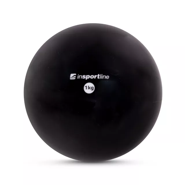 Jóga míč inSPORTline Yoga Ball 1 kg - růžová - černá