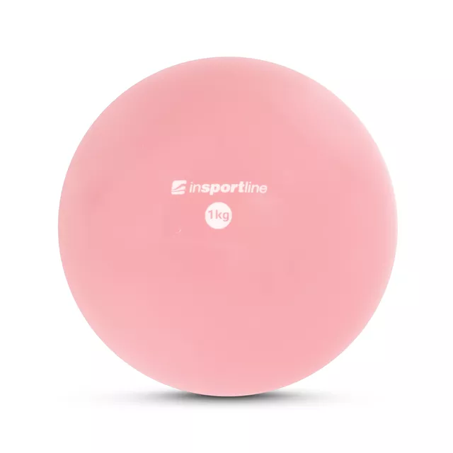 Jóga míč inSPORTline Yoga Ball 1 kg - růžová - růžová