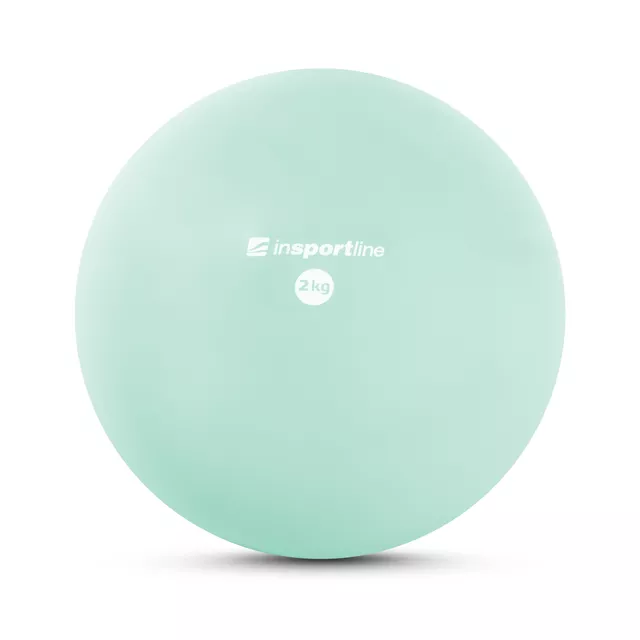 Jóga míč inSPORTline Yoga Ball 2 kg - mentolová - mentolová