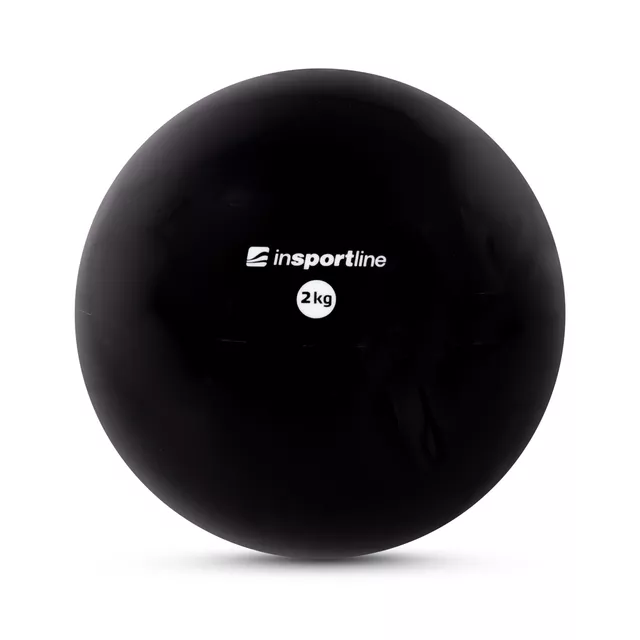 Jóga míč inSPORTline Yoga Ball 2 kg - mentolová - černá