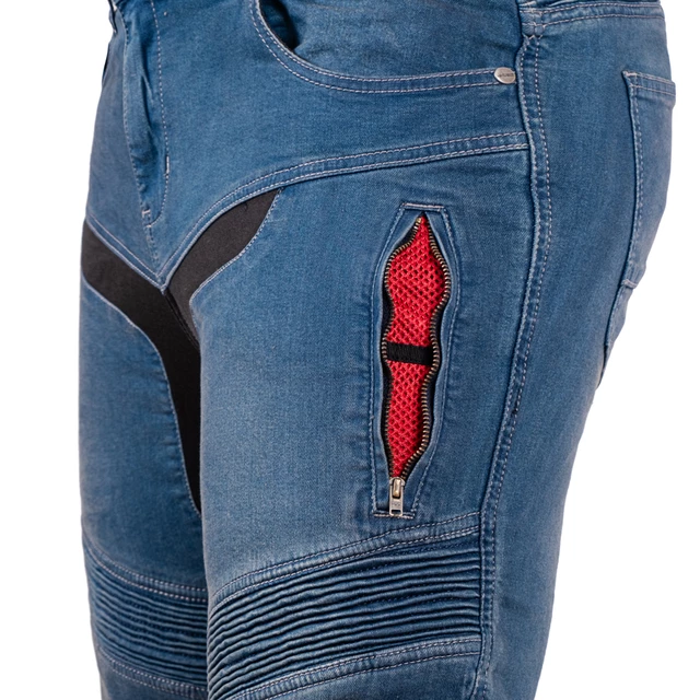 Pánské moto jeansy W-TEC Dynetis - modrá
