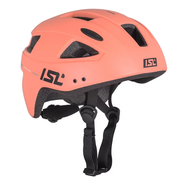 Dětská cyklo přilba s LED světlem ISL Lumiro - Blush Pink