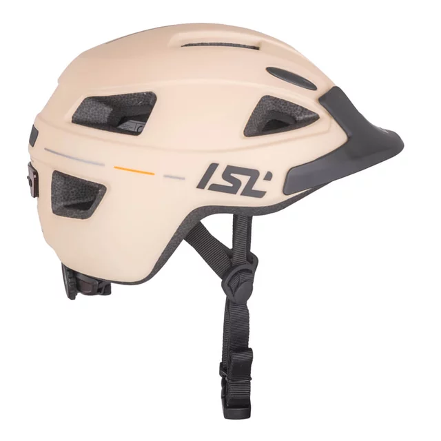 Dětská cyklo přilba s LED světlem ISL Lumiro - Blush Pink