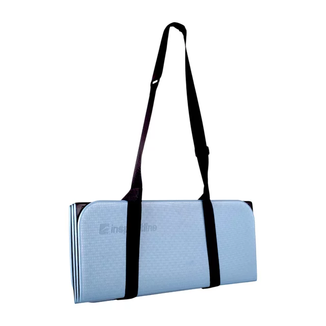 Skládací podložka na cvičení inSPORTline Misette 180x61x0,8 cm - modro-černá