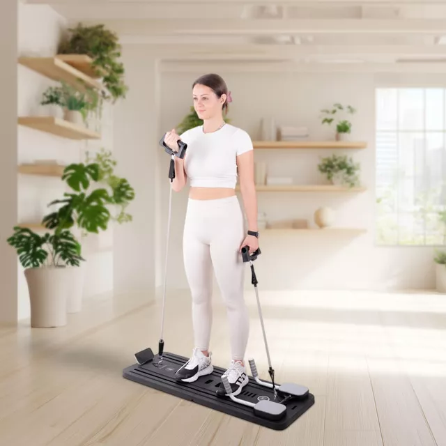 Pilates reformer inSPORTline Trancer Basic - fialová