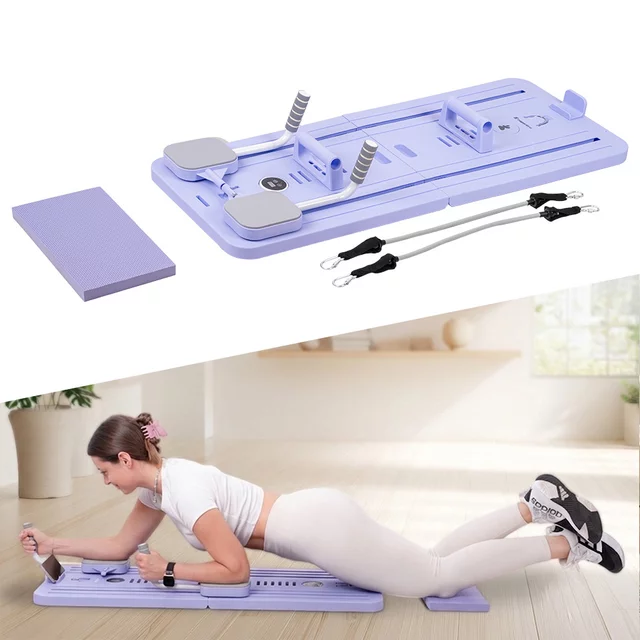 Pilates reformer inSPORTline Trancer Basic - fialová - fialová